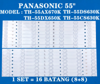 แถบไฟเรืองแสงทีวี LED TH-55DS630K/TH-55CS630K/Th55dx650k/TH-55AX670K พานาโซนิค55นิ้ว (LAMPU-TV) ไฟแบ็คไลท์55นิ้ว