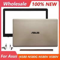 ใหม่กรอบฝาฝาหลังหน้าจอ LCD สำหรับแล็ปท็อปสำหรับ Asus N580 N580G N580V X580V N580VD X580VE บานพับ N580VE X580VD ฝาครอบด้านบนทำจากพลาสติก