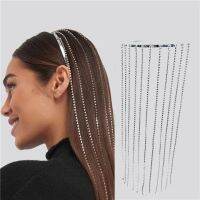 Fashion Tassel Headband Hair Hoop Rhinestone Jewelry for Bridal Chain