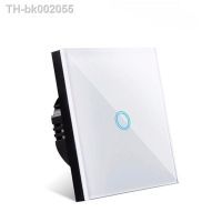 ▤ EU Touch Switch Sensor Switches No Neutral Wire Required LED Crystal Glass Panel Wall Lamp Light Switch 1/2 AC100-240V