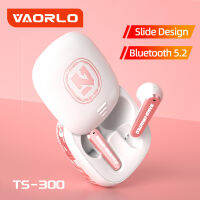 VAORLO หูฟัง5.2บลูทูธไร้สายแบบ In-Ear,หูฟังตัดเสียงรบกวน ENC หูฟังสำหรับเล่นเกมชุดหูฟังพร้อมไมโครโฟนกันน้ำเวลาแฝงต่ำสำหรับสมาร์ทโฟนทุกแบบ