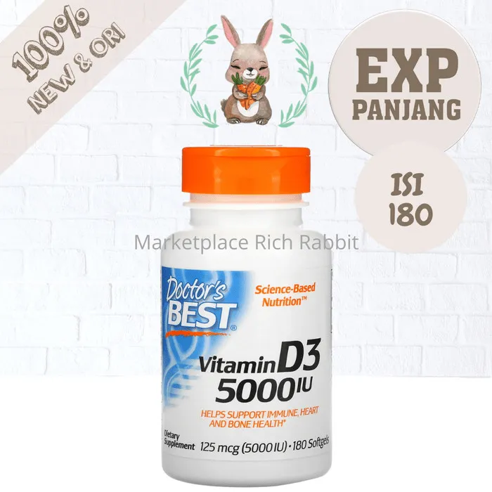 doctor's best vitamin d3 5000 iu 180 softgels dietary supplement best