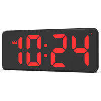 Digital Wall Clock LED ผนังนาฬิกาดิจิทัลแอลอีดีจอแสดงผลขนาดใหญ่,ตัวเลขขนาดใหญ่,นาฬิกาแขวนผนังแบบไร้เสียงขนาดเล็ก,ลดแสงอัตโนมัติ