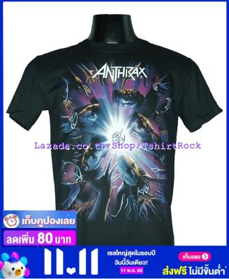 เสื้อวง ANTHRAX เสื้อยืดวงดนตรีร็อค เมทัล เสื้อร็อค  ATX614 ส่งจากไทย