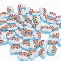 Beads Jewelry Making Polymer Rainbow Clay Polymer Jewelry - 30/50/100pcs 10mm Beads - Aliexpress