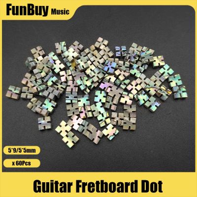 ‘【；】 60Pcs Square 5*2Mm Acoustic Ukulele Guitars Fingerboard Inlay Dot Abalone Shell Fretboard Dot Inlay For Guitar Neck