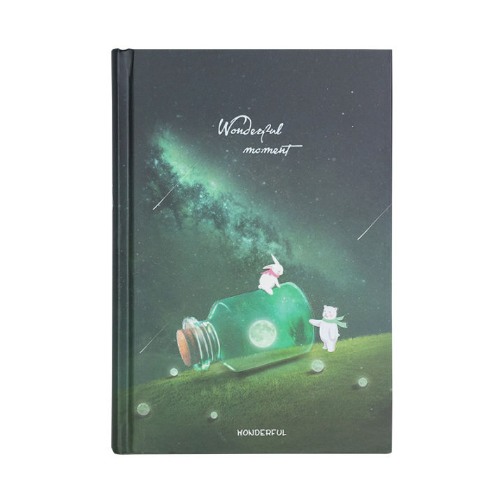 korean-stationery-luminous-starry-a5-notebook-color-page-light-in-dark-monthly-weekly-planner-agenda-hardcover-book-papelaria
