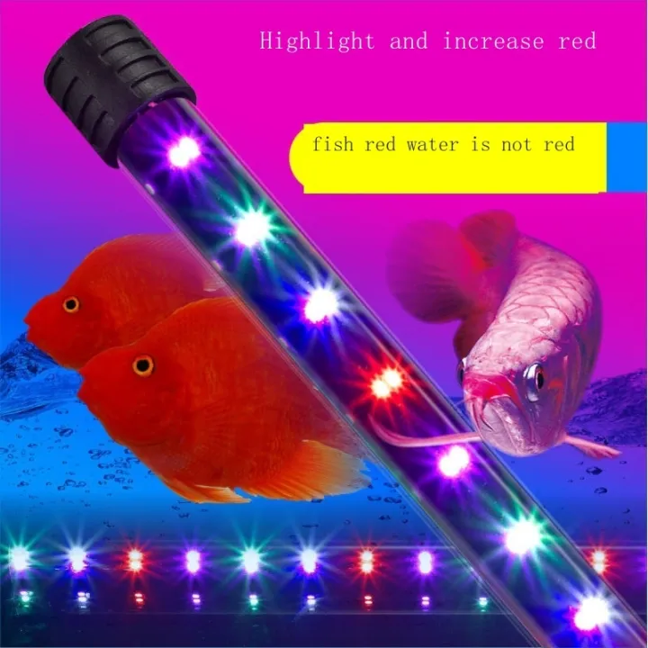 Waterproof brightening LED aquarium light blue and white dive light