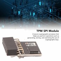 โมดูล TPM SPI 14ขาโมดูล2.0 TPM ใช้งานง่ายจัดเก็บข้อมูลอย่างปลอดภัยและมีประสิทธิภาพสำหรับเมนบอร์ดคอมพิวเตอร์