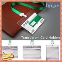 LEIJIN เคสกันน้ำสำหรับนักธุรกิจ,เคสพลาสติกนิ่มสำหรับจัดแสดงบัตรประชาชน2ด้านซองใส่บัตรบัตรประจำตัวซองใส่บัตร