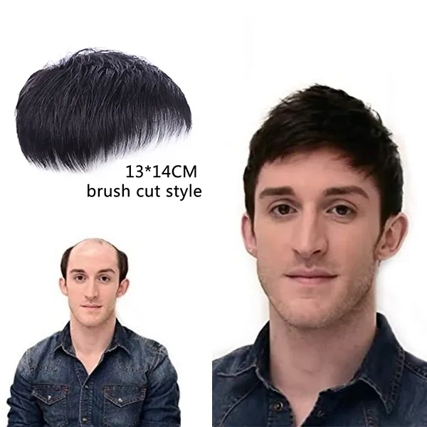 100% Real Human Hair men Wigs Short hair Increase hair volume hair  extensions pads | Lazada PH