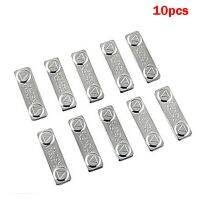 10pcs Strong Magnetic Name Tags Badge Metal Fastener ID Card Durable Attachment Holder EIG88