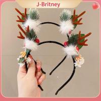 ที่คาดผม J-BRITNEY สำหรับเด็กลายเครื่องประดับผมที่คาดผมอะคริลิคเขากวางกิ๊ฟหนีบผมกวางสำหรับคริสต์มาส