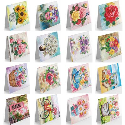 【CC】✷卍۞  New Painted Cards Greeting Embroidery Blessings Embroidered Gifts Easter