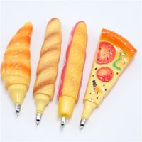 Creative students learning stationery simulation pizza ballpoint pen black refill hot dog bread pen funny and interesting  1 Pcs Pens