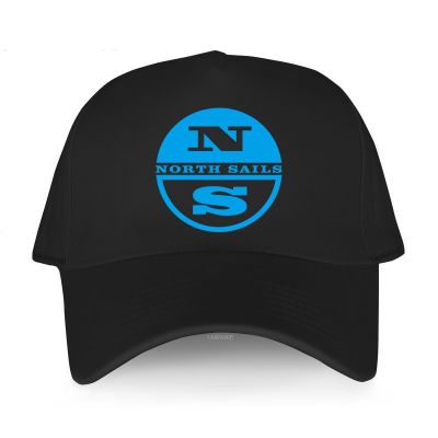 Baseball Caps hat black Black Casual Adjustable North Sails Logo LXS Unisex Snapback hats Summer Solid Sunhat