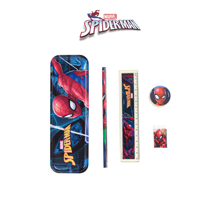 💪 New! Marvel Spiderman Spider-man Stationery / Alat Tulis Set With ...