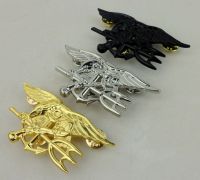 tomwang2012. THREE U.S. Navy SEALs Badge insignia - US NAVY SEAL TRIDENT BADGE Special Force