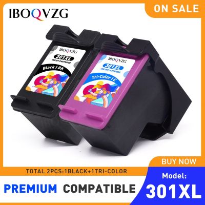 IBOQVZG 301 XL Refill Ink Cartridges For HP 301 301XL Ink Cartridge For HP301 Envy 5530 Deskjet 2050 2540 2510 1000 1050 Printer