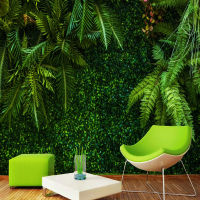 [hot]Custom 3D Wallpaper Rainforest Green Leaves Murals Restaurant Cafe Living Room TV Home Decor Background Wall Painting Frescoes