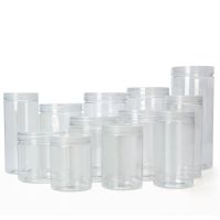 20pcs Empty Clear Plastic Clear Cosmetic Jars  Makeup Container Jar 30/50/60/80/100/120/150ml Food grade Sample Pot Container Travel Size Bottles Cont