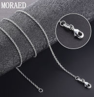 Wholesale 925 Sterling Silver 5pcsLot 18 45cm Fine Chain O-Chain Necklaces For Women Fashion Jewelry Silver Necklace2023