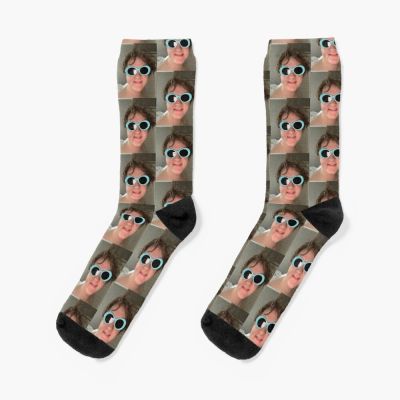 ☇✠☂ Lewis Capaldi With Sunglasses Socks cool socks Men′s sock hip hop Mens winter socks