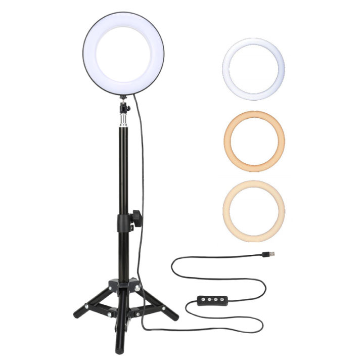 led-selfie-fill-light-ring-lamp-45-cm-tripod-with-phone-holder-dimmable-annular-camera-light-usb-for-video-youtube-live-makeup