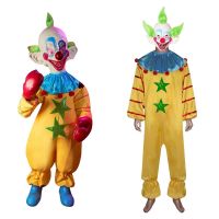 （ใหม่） Killer Klowns จาก Outer Space ชุดคอสเพลย์ชุดจั๊มสูทเทศกาลฮาโลวีน