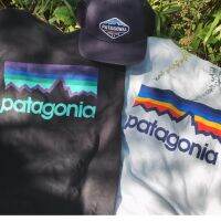 จุด Patagonia ญี่ปุ่น Retro จำกัด Letter พิมพ์คอกลมหลวมเสื้อยืด Wild ผู้ชาย