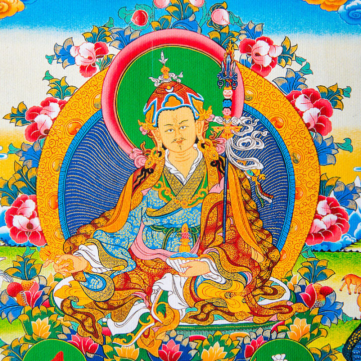 high-quality-original-guru-rinpoche-thangka-ปักผ้าติดตั้งทิเบต-thangka-ตกแต่งภาพวาด-guru-stings-พระพุทธรูปรูปปั้นแขวนภาพวาดพระพุทธรูปทิเบตเนปาล