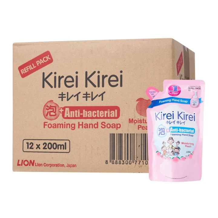 Kirei Kirei Moisturising Peach Anti Bacterial Foaming Hand Soap 200ml