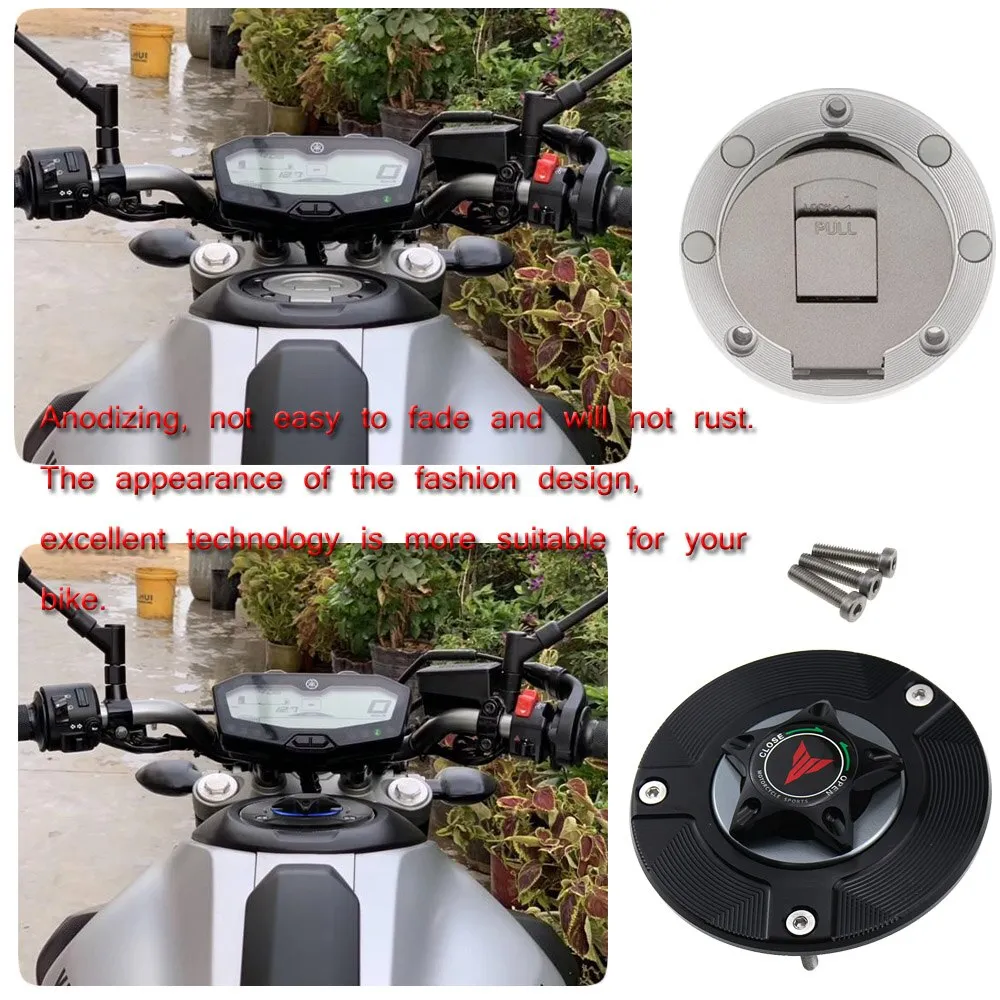 For YAMAHA MT09 FZ09 MT-09 FZ-09 2014 2015 2016 2017 2018 2019 Motorcycle  Accessories CNC Aluminum Gas Fuel Tank Cap Cover | Lazada PH