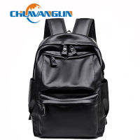 Chuwanglin nd Men Backpack Leather School Backpack Bag Fashion Waterproof Travel Bag Casual Leather Book bag Male F62403