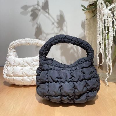 ♕✶ The new spring and summer 2023 cos micro clouds female fold mini mini bag handbag mobile phone package