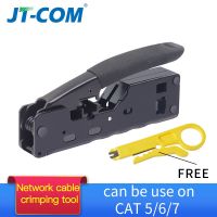 [COD] RJ45 Network Crimper for Cat7 Cat6 Metal Pliers Plugs Cable Stripper 8P/6P multi network tool