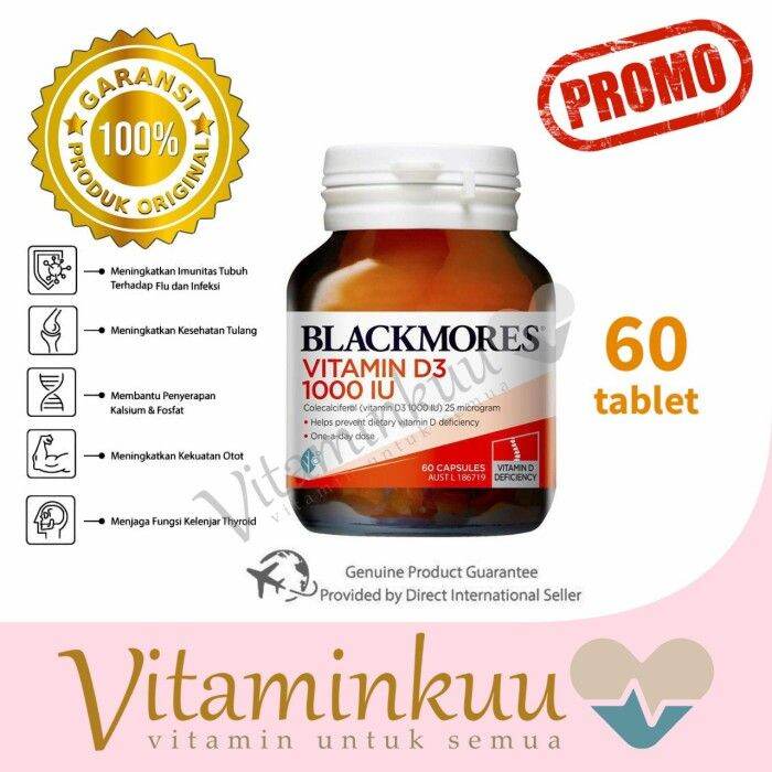 blackmores d3 1000iu 60caps softgel vitamin d bone isi 60 blackmore