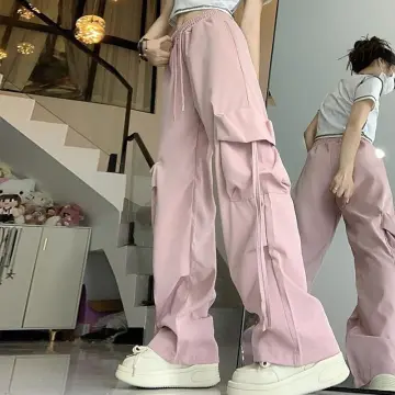 Shop Pink Baggy Cargo Trousers Online