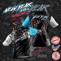 2023 NEW Attack (สต็อกเพียงพอ) Year Sublimation New Tshirt | Ride Sampai Lencunคุณภาพสูง size:S-5XL