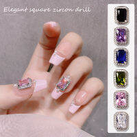 AWEI1 Cube เล็บ Rhinestone DIY Mini ญี่ปุ่นประณีตเล็บลูกบาศก์เพทายตกแต่งสำหรับงานตกแต่งเล็บมือ