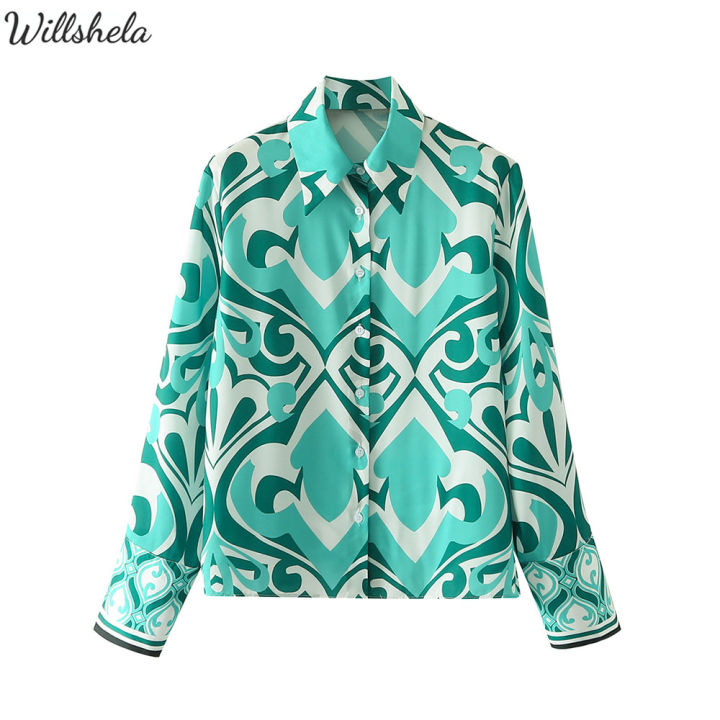 willshela-women-fashion-printed-blouse-lapel-neck-long-sleeves-single-breasted-female-chic-elegant-lady-sweet-trendy-sets-shirts