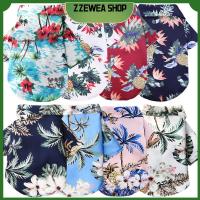 ZZEWEA SHOP เสื้อยืดสุนัขขนาดใหญ่1ชิ้นเสื้อยืดสุนัขสไตล์ฮาวายเสื้อฤดูร้อนเสื้อโปโลพิมพ์ลายต้นมะพร้าวสำหรับสัตว์เลี้ยงเสื้อผ้าสุนัขเสื้อสัตว์เลี้ยงเสื้อสุนัขสัตว์เลี้ยง