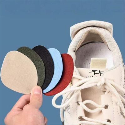 6PCS Shoe Patch Vamp Repair Sticker Subsidy Sticky Shoes Insoles Heel Protector heel hole repair Lined Anti Wear Heel Foot Care
