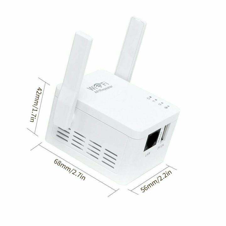 wifi-repeater-2antenna-ตัวกระจายสัญญาณให้แรงชัดเจน-แบบมีสองเสารับสัญญาณ