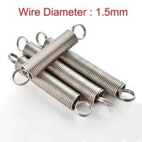 【LZ】 Tension Extension Spring Double Coil Small Springs Wire Dia 1.5mm Outer Dia 10mm/12mm Length 30mm-100mm 304 Stainless Steel