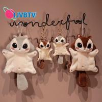 IJVBTV ตุ๊กตายัดไส้ของเล่นสัตว์น่ารักตุ๊กตาการ์ตูนของเล่นนุ่มยัดไส้กระรอกจี้ตุ๊กตากระรอกสัตว์กระรอกตุ๊กตาผ้ากำมะหยี่ Boneka Mainan กระรอกตุ๊กตาหนานุ่ม