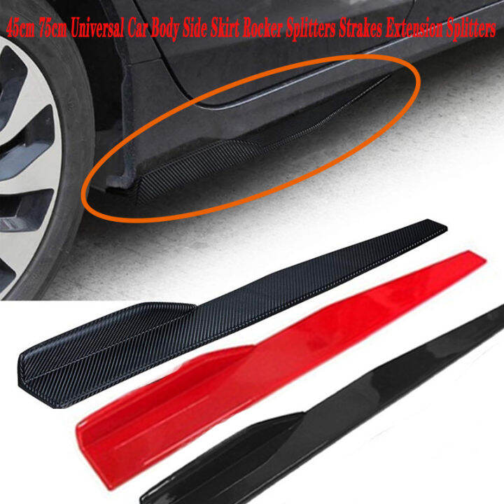 2pcs Car Side Skirt Bumper Diffuser Spoiler Aprons For Mitsubishi ASX Lancer 10 9 Outlander