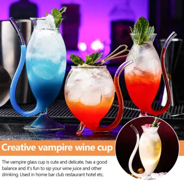 *Creative Glass Spiral Cocktail Glass Rotating Wine Glass Straw Cup Cup