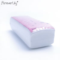 foreverlily 100ชิ้น/ถุงกระดาษไขสำหรับเครื่องกำจัดขนถักอย่างหนาพิเศษไม่ทอแว็กซ์กำจัดขนกระดาษแว็กซ์