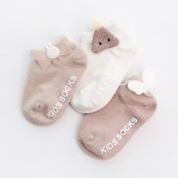 Three Pairs In One Set Baby Girl Princess Lace Socks Non-slip Socks Newborn Toddler Socks 0-12 Months